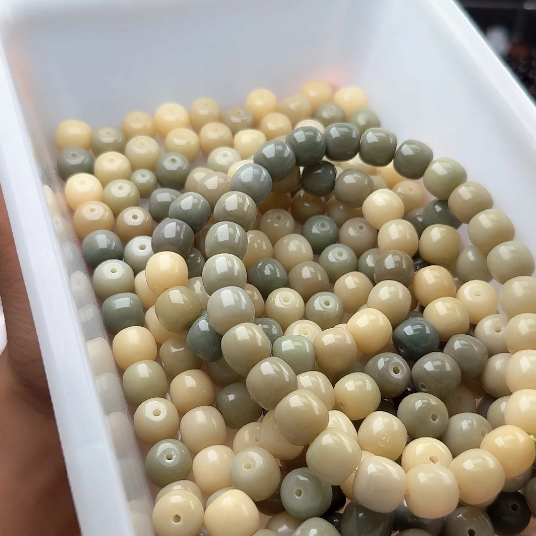 菩提根/象牙果吊坠50颗海盐蓝12桶