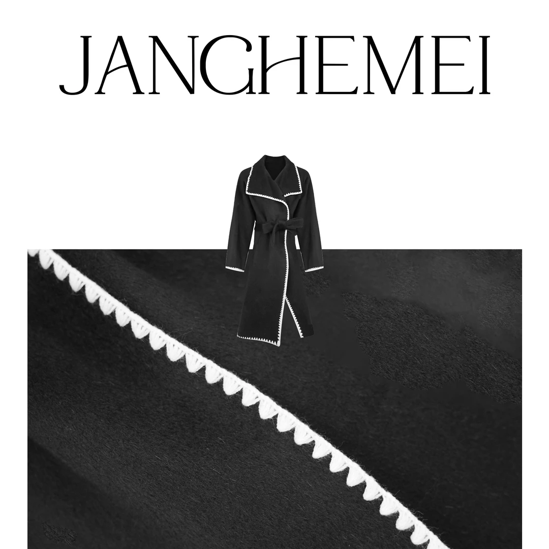 JANGEHMEI【手工钩边外套】兔毛羊毛精致韩系 N08353M33