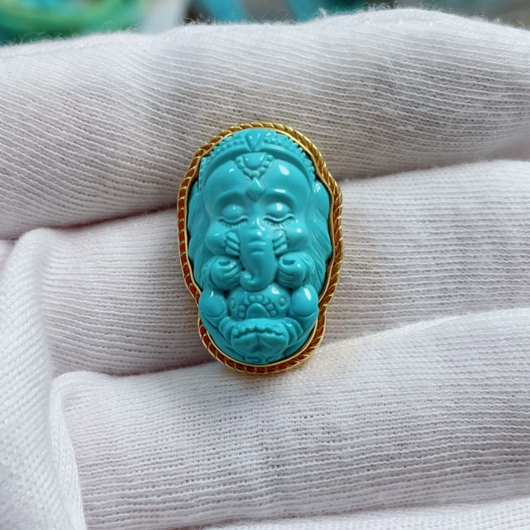 绿松石珠宝奇石未镶嵌