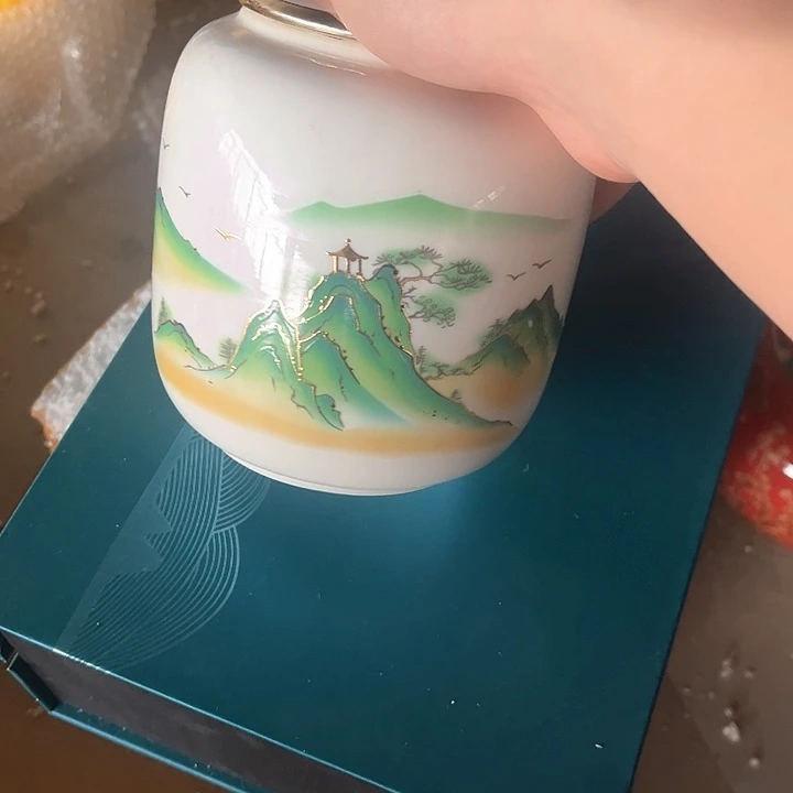 摆件三润陶瓷茶叶罐密封罐