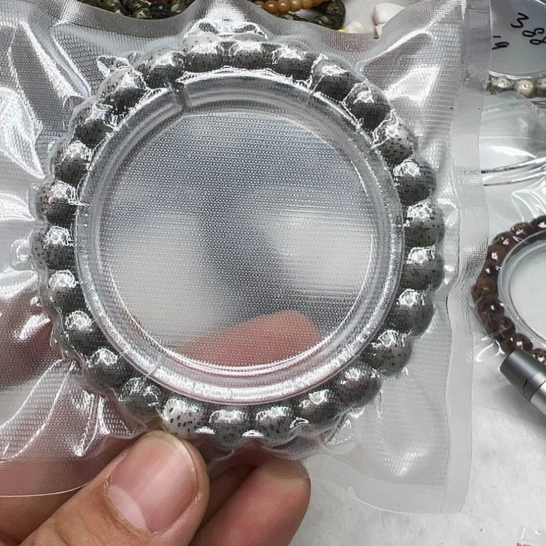 星月菩提手串33高端黑冰石玉星月菩提单圈98