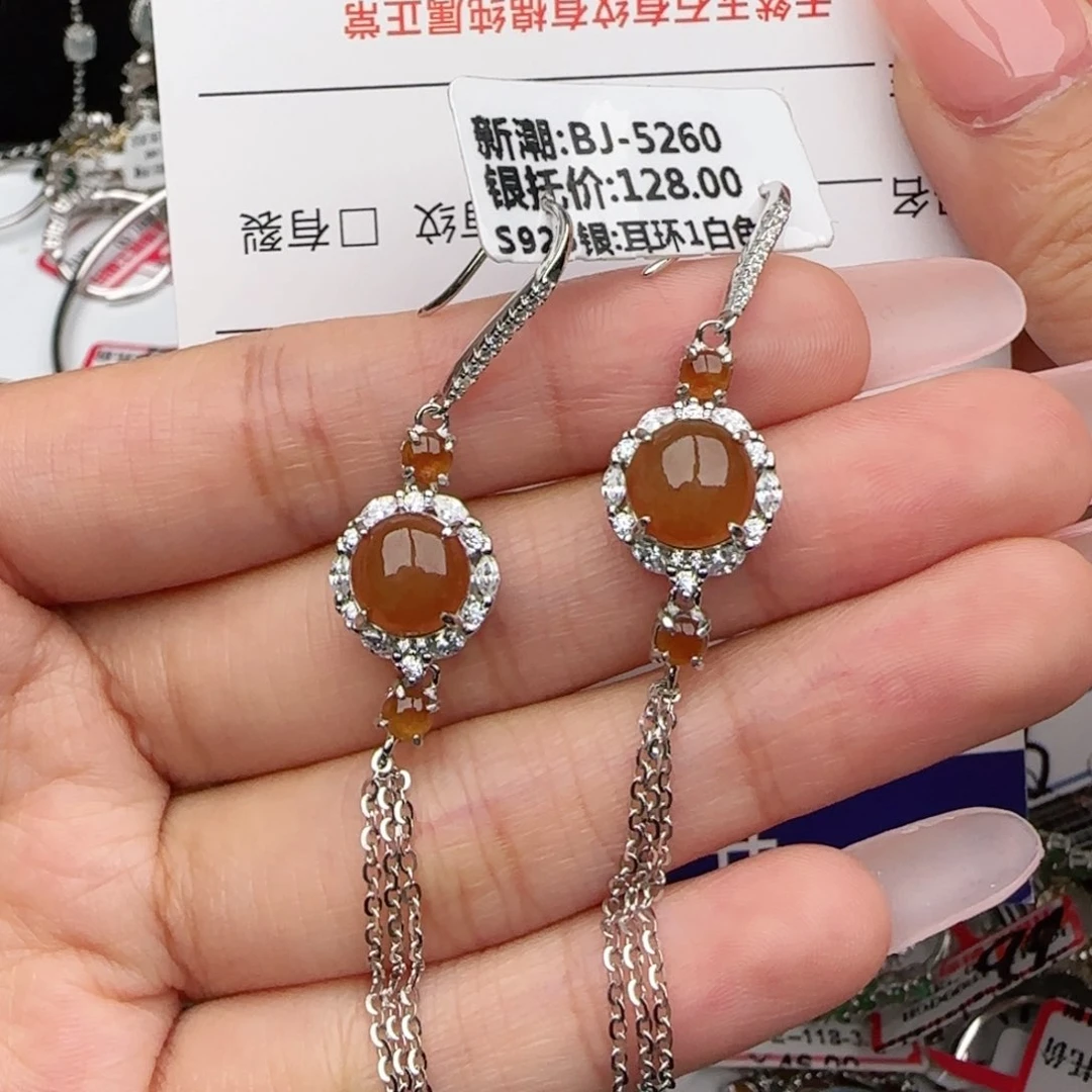 银S925镶嵌戒指翡翠