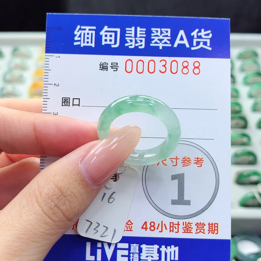 未镶嵌戒指翡翠16号