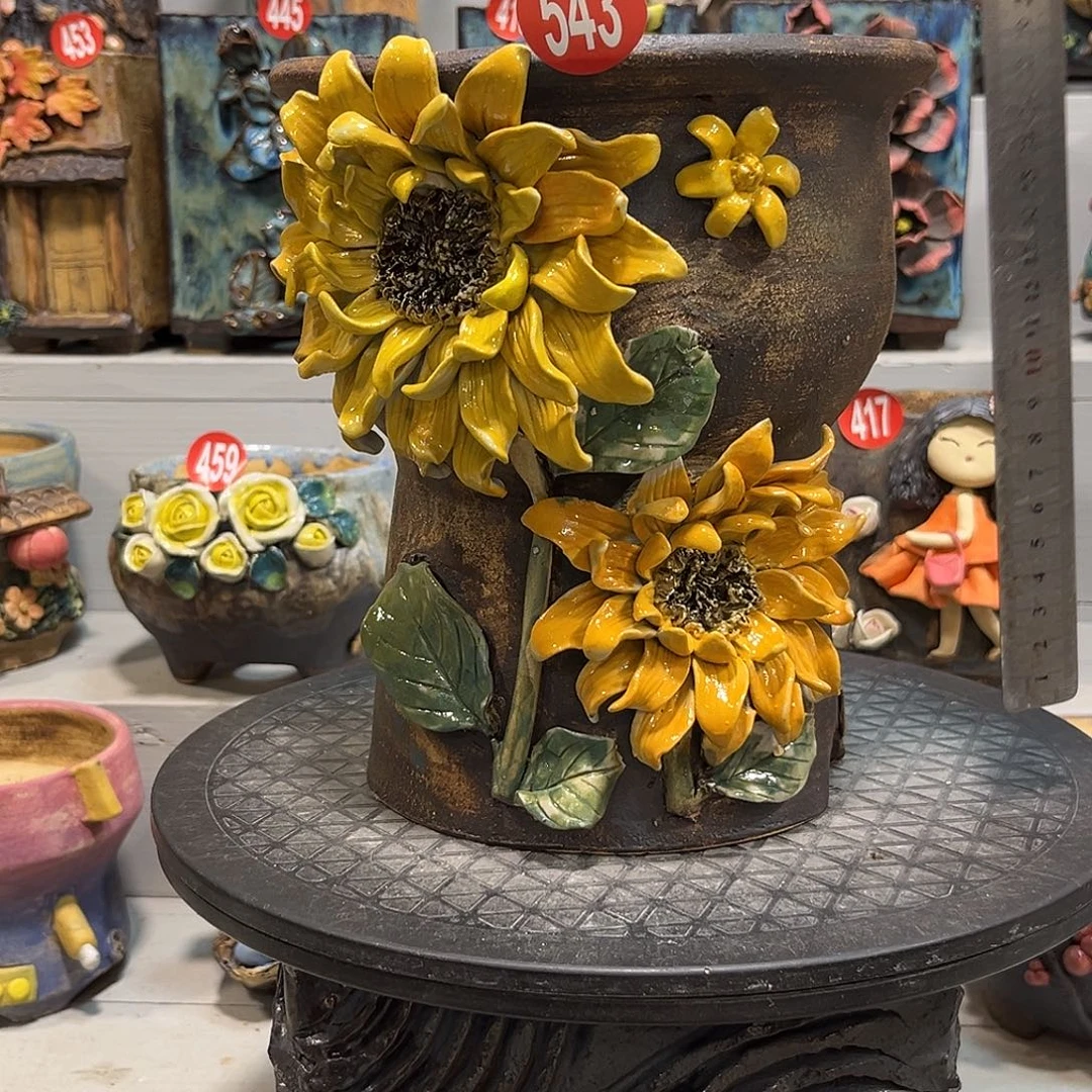 微瑕543 号陶然花器手工花盆