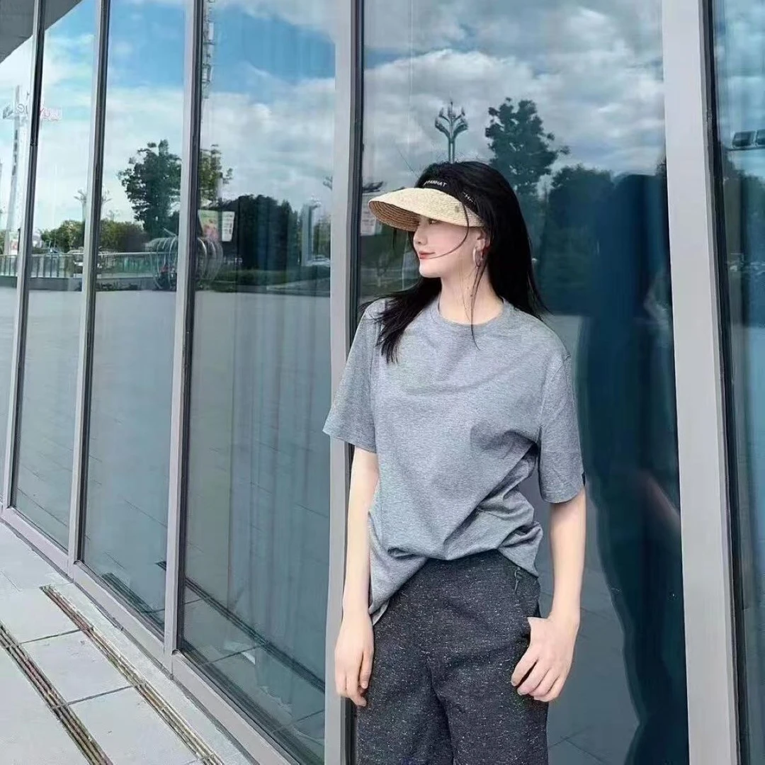 阿家正品活动夏季圆领基础宽松时尚素面T恤 5300793-1031331-001