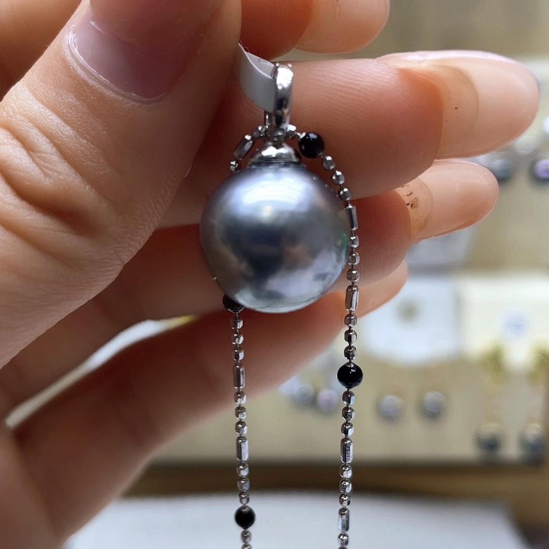 海水珍珠颈饰银S925镶嵌