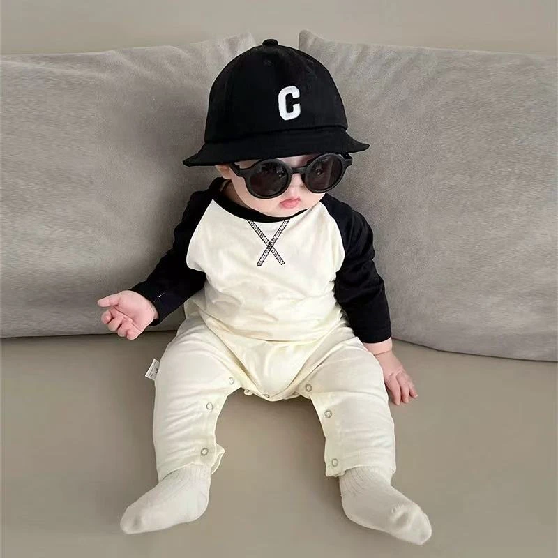 婴童夏季短爬男女宝宝包屁衣短袖哈衣爬服婴童服装