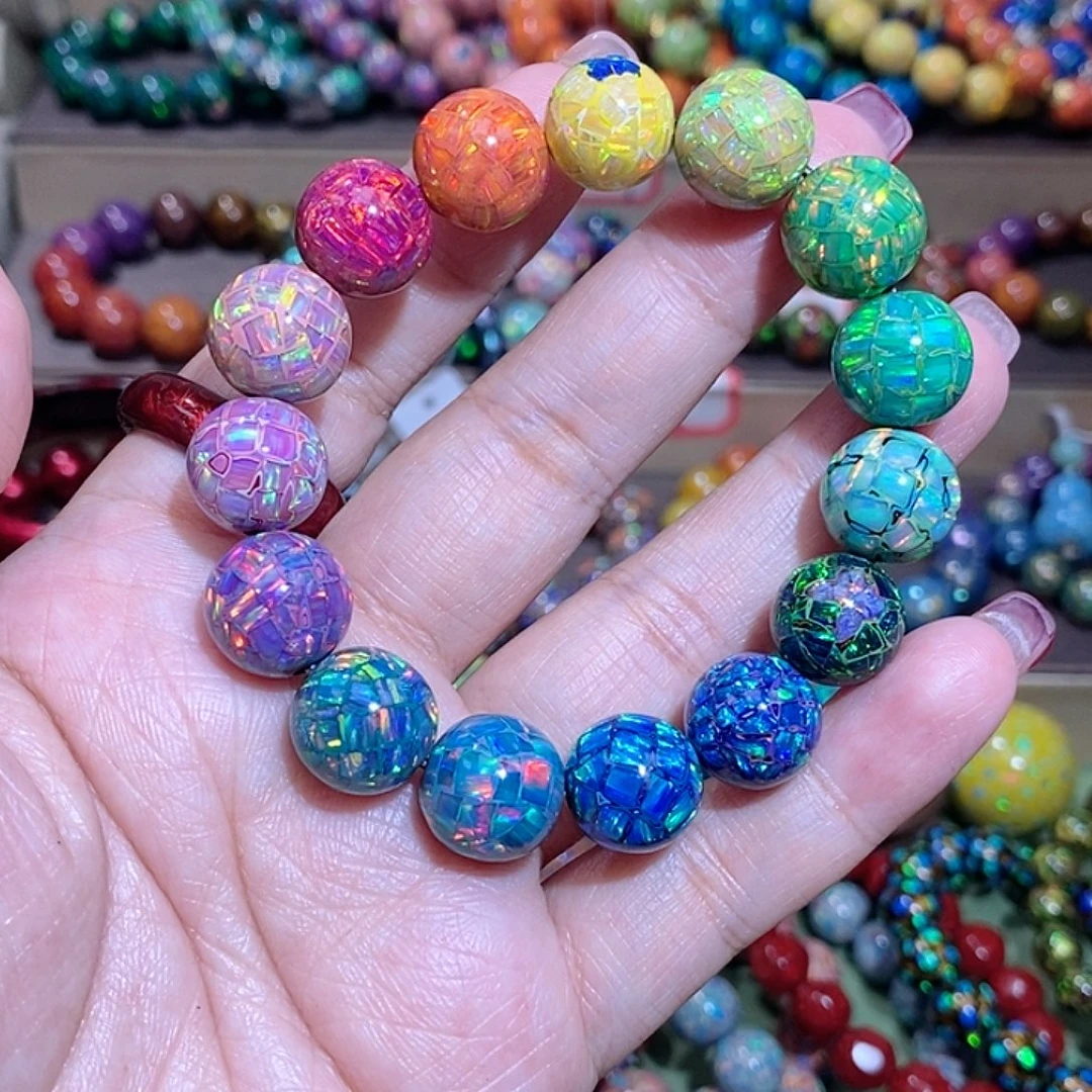 大漆珠1.2爆闪多宝手串