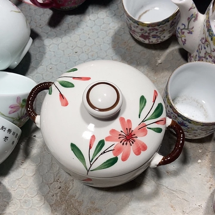 瓷片景德镇陶瓷罐一个