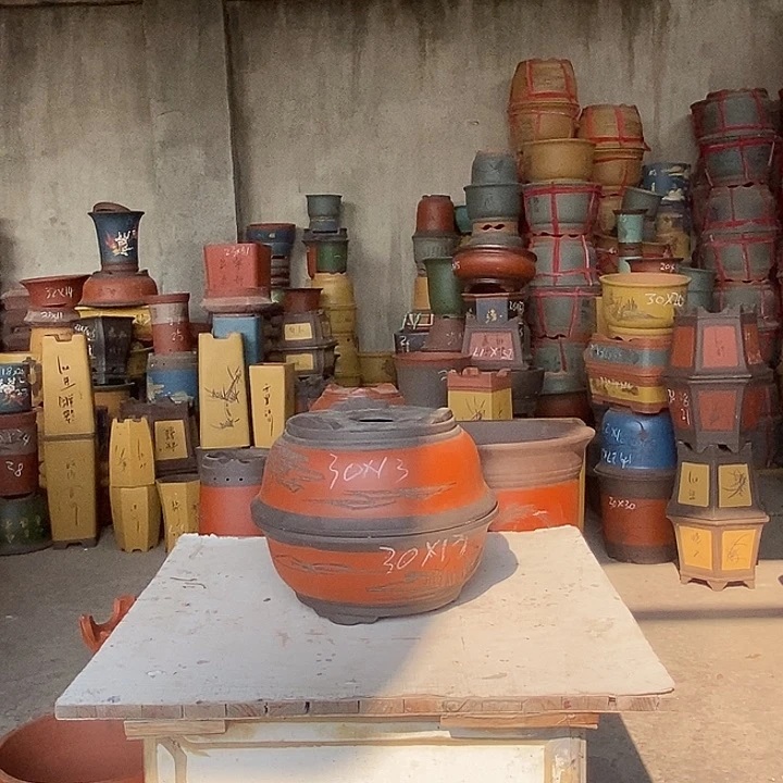 紫砂花盆紫砂花盆