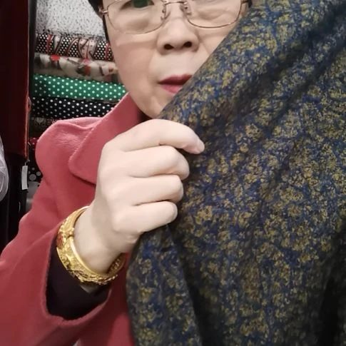 织花奥绒布料兰龟1米
