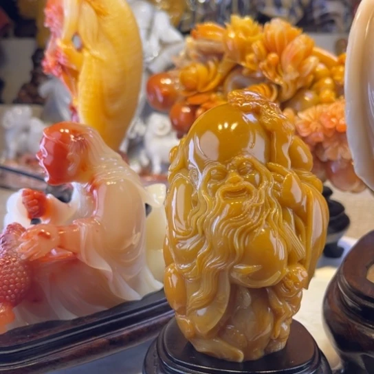 用***8寿山石印石摆件好看