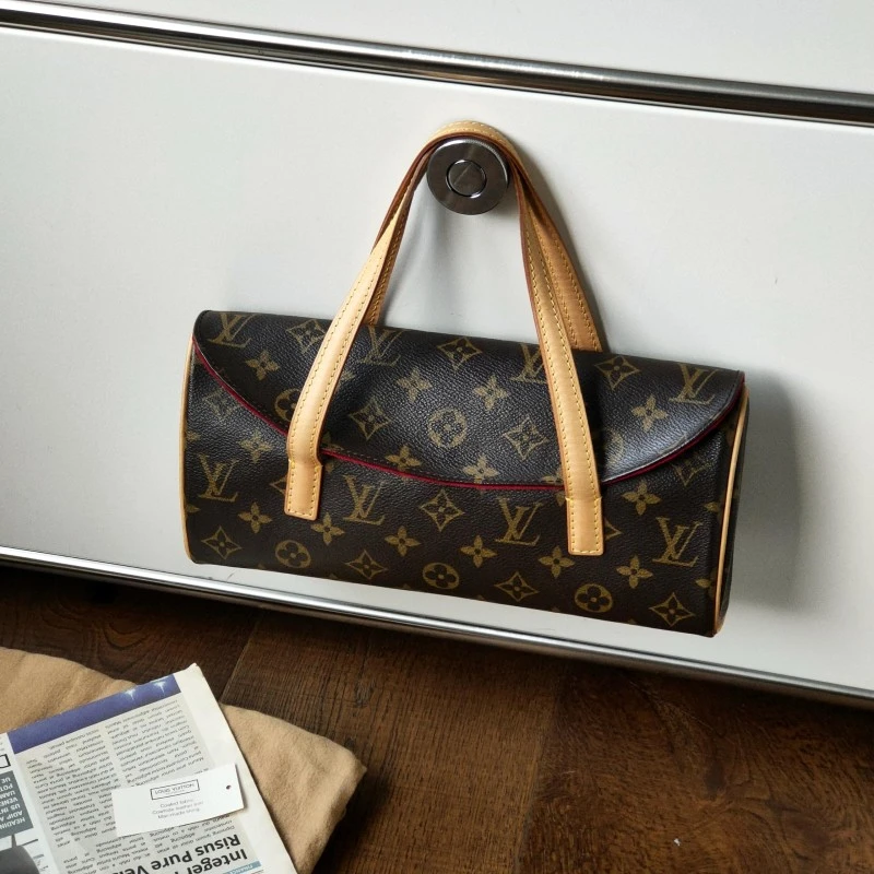 95新 LouisVuitton/路易威登 老花横版法棍腋下包52678