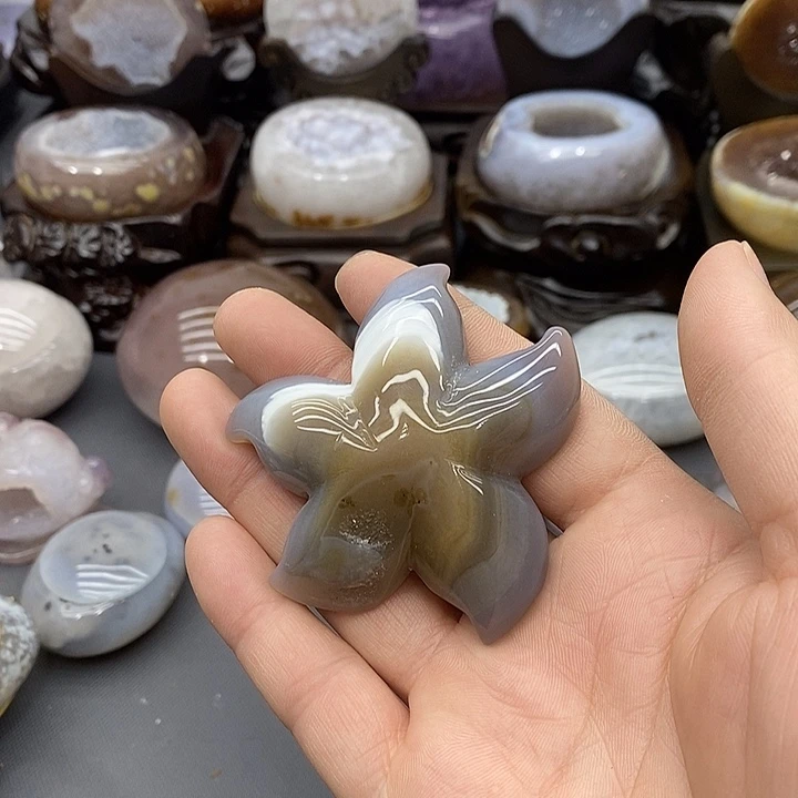 未镶嵌摆件紫晶海星