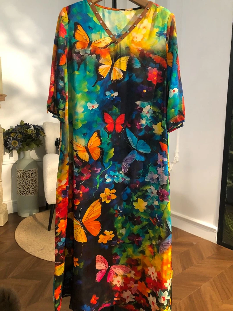 【2024-瑶瑶-二】重磅100桑蚕丝连衣裙Y23C9213