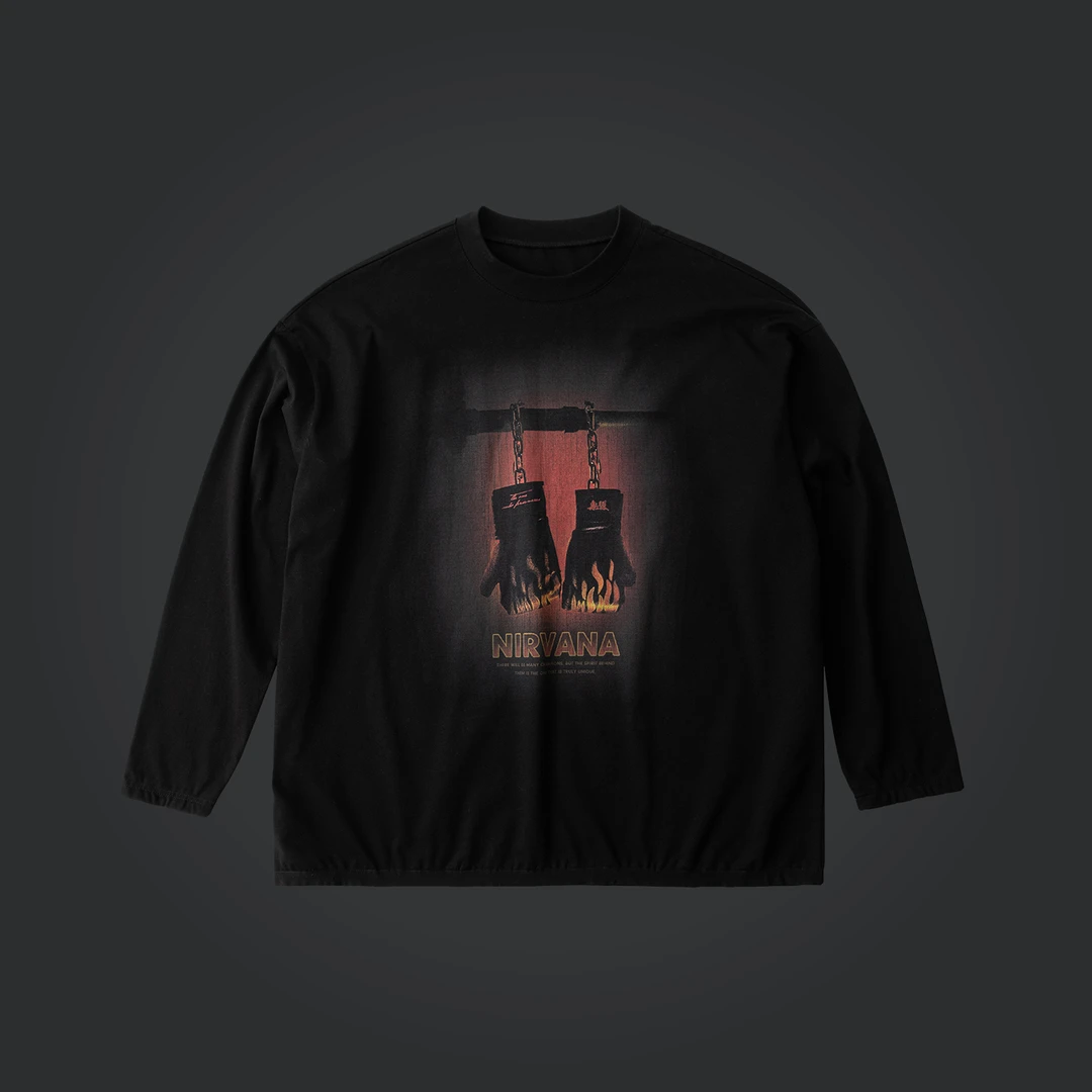 无畏东方无双俱乐部拳魂印花长袖THE ONE坚定意志不放弃硬核显大