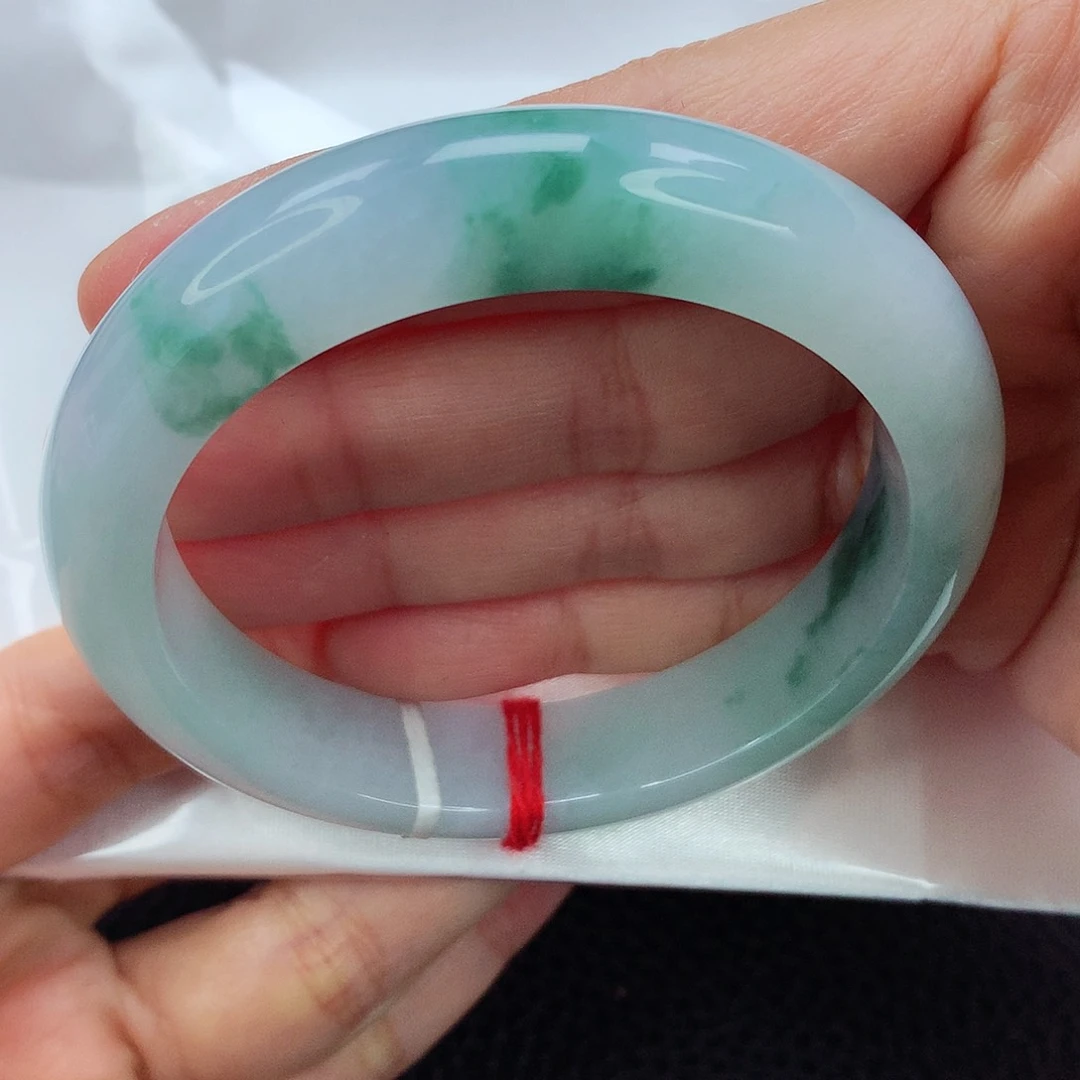 未镶嵌手镯翡翠55.5 君子兰