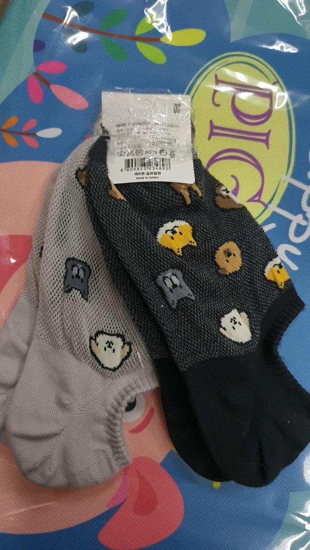 T107韩国袜子glalalane可爱L623灰色L621黑色