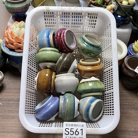 紫砂花盆561微瑕品口径3.5左右口不圆