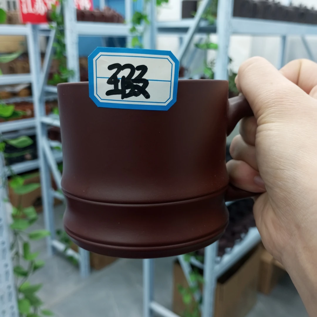 宜兴原矿紫砂纯手工无盖主人杯微瑕86