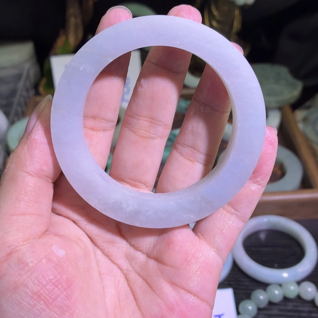 定制翡翠未镶嵌翡翠A货毛胚手镯定制