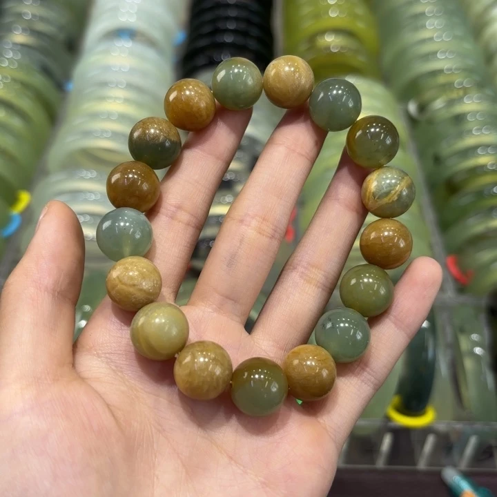 岫玉未镶嵌手镯天然