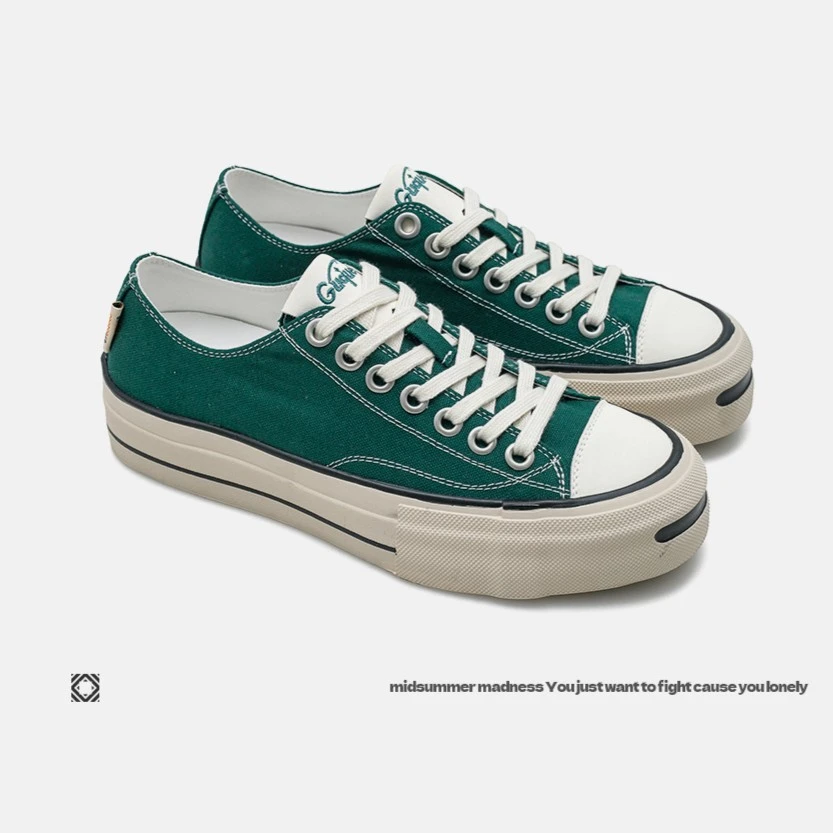 夏季新款厚底车缝线春秋硫化低帮帆布鞋春季鞋子 U3003