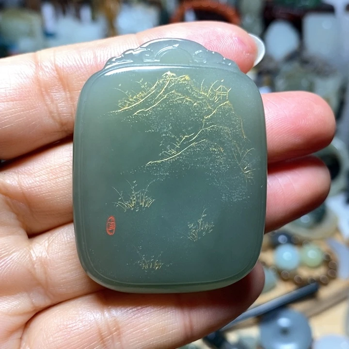 和田玉未镶嵌颈饰