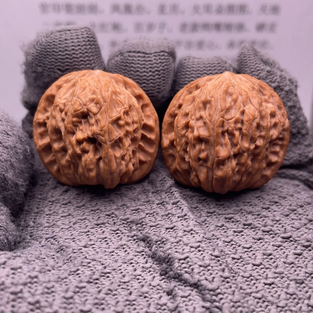 吊坠文玩核桃34全品房山磨盘