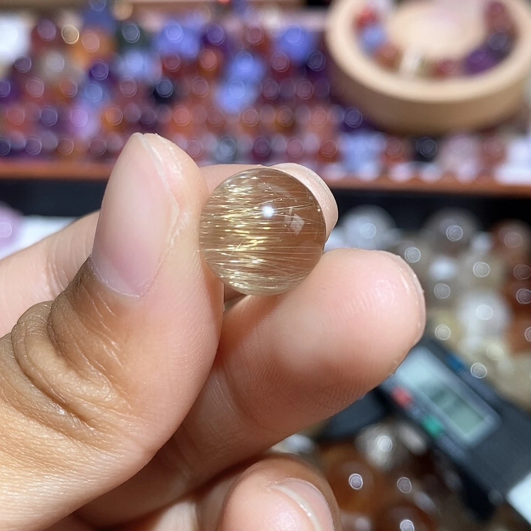 水晶金发晶单珠打孔不退未镶嵌V**a