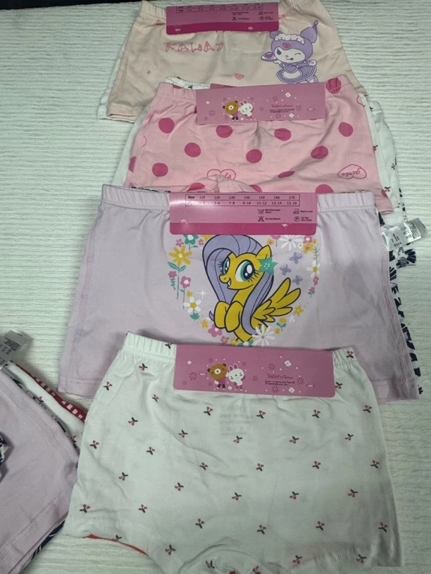 纯棉莫代尔平角小女孩短裤舒适四季5a抗菌全棉女宝宝四角裤中大童