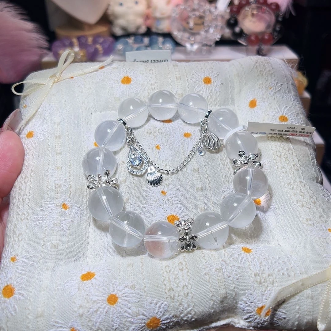 未镶嵌手链水晶奶白晶