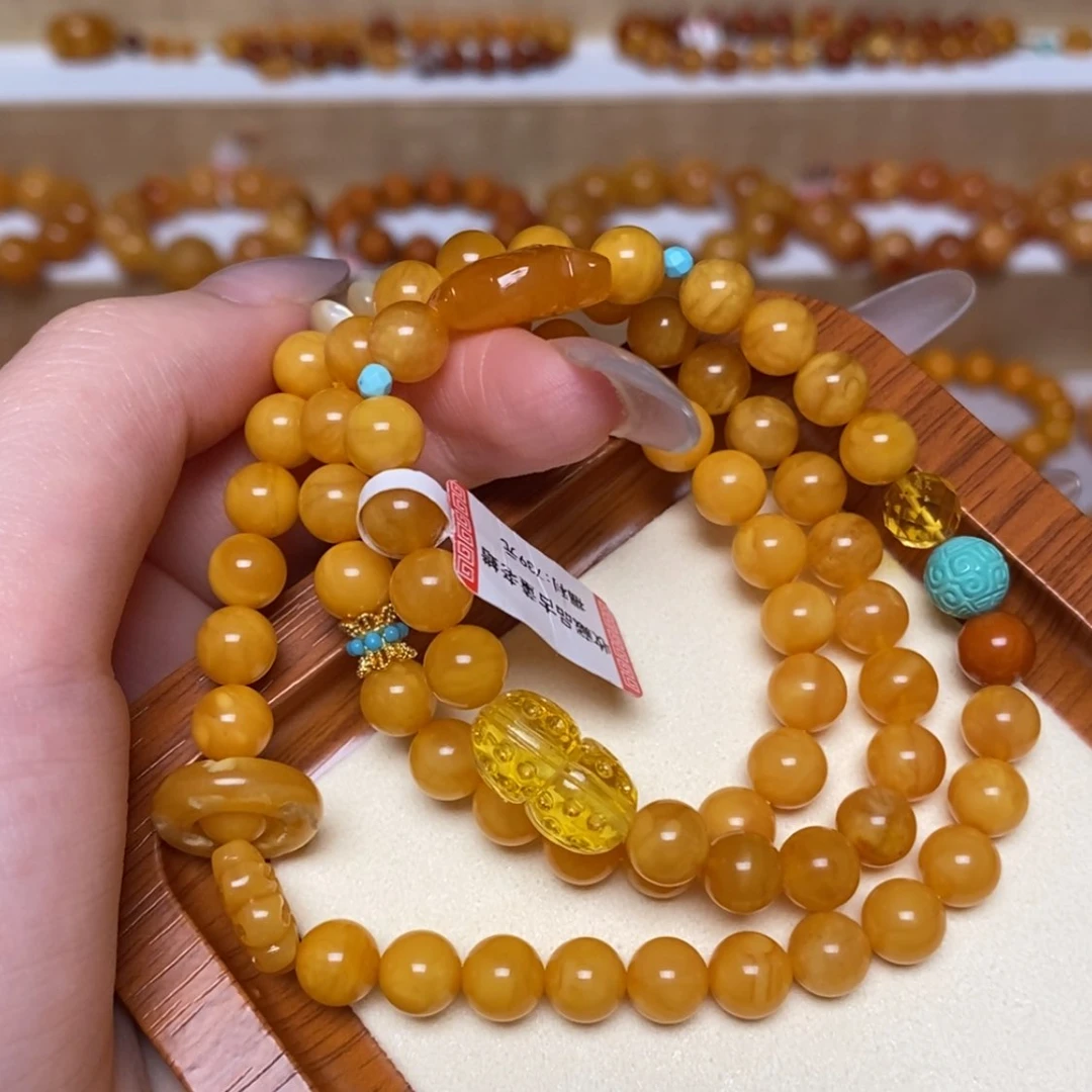 【闪购商品】未镶嵌蜜蜡手链手串
