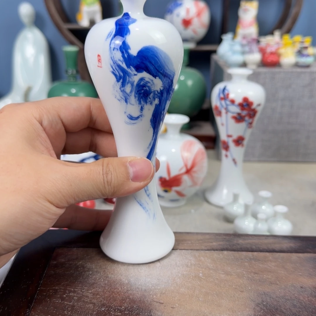 陶瓷手工小花器摆件