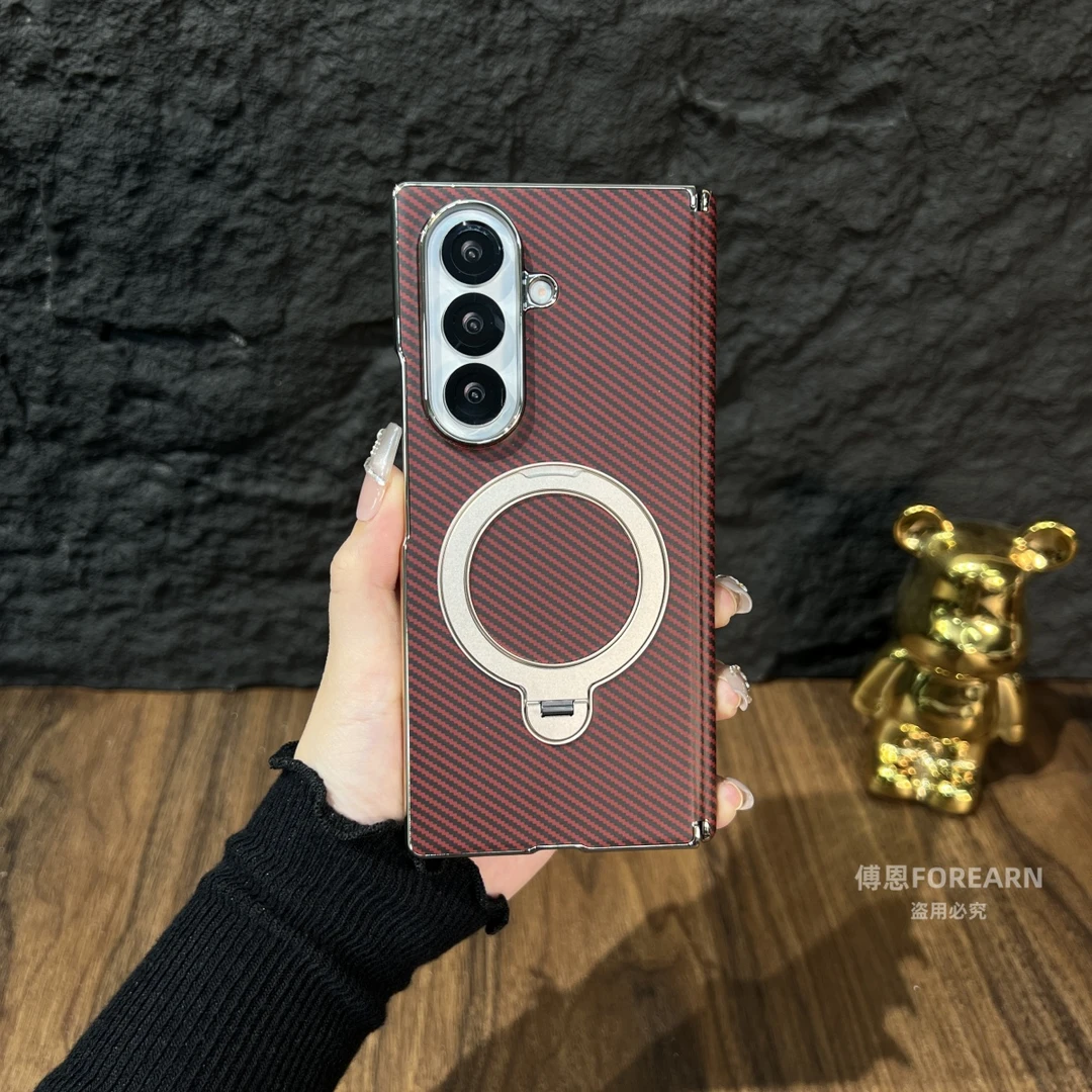 适用于三星ZFold7手机壳fold7折叠屏磁吸支架保护套高档网红中轴