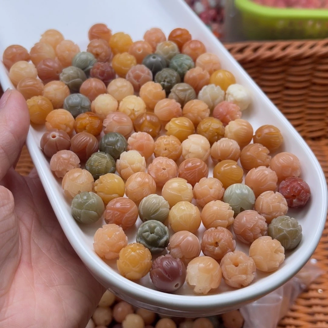 吊坠白玉菩提d23/12-13mm/15颗有钱花