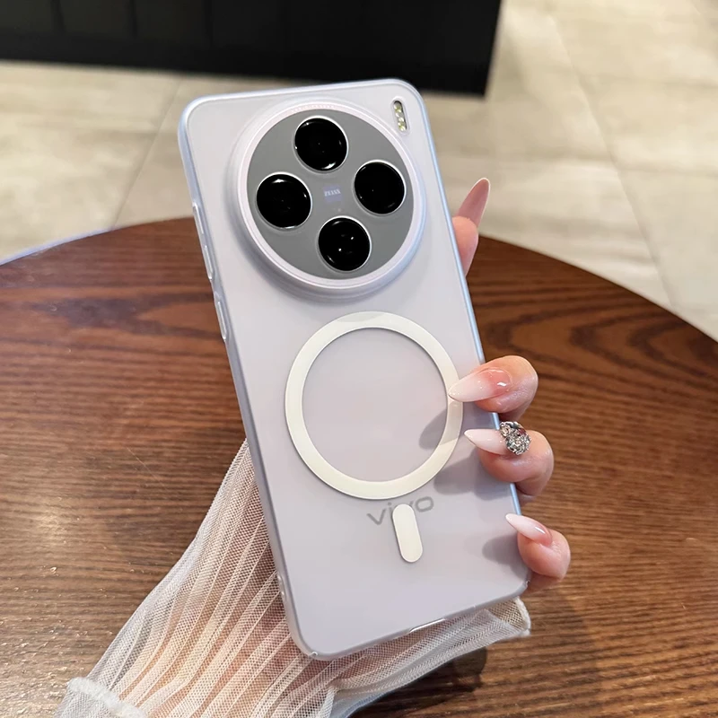 超薄磁吸冰雾磨砂适用vivox300手机壳x300pro半透肤感x200pro防摔