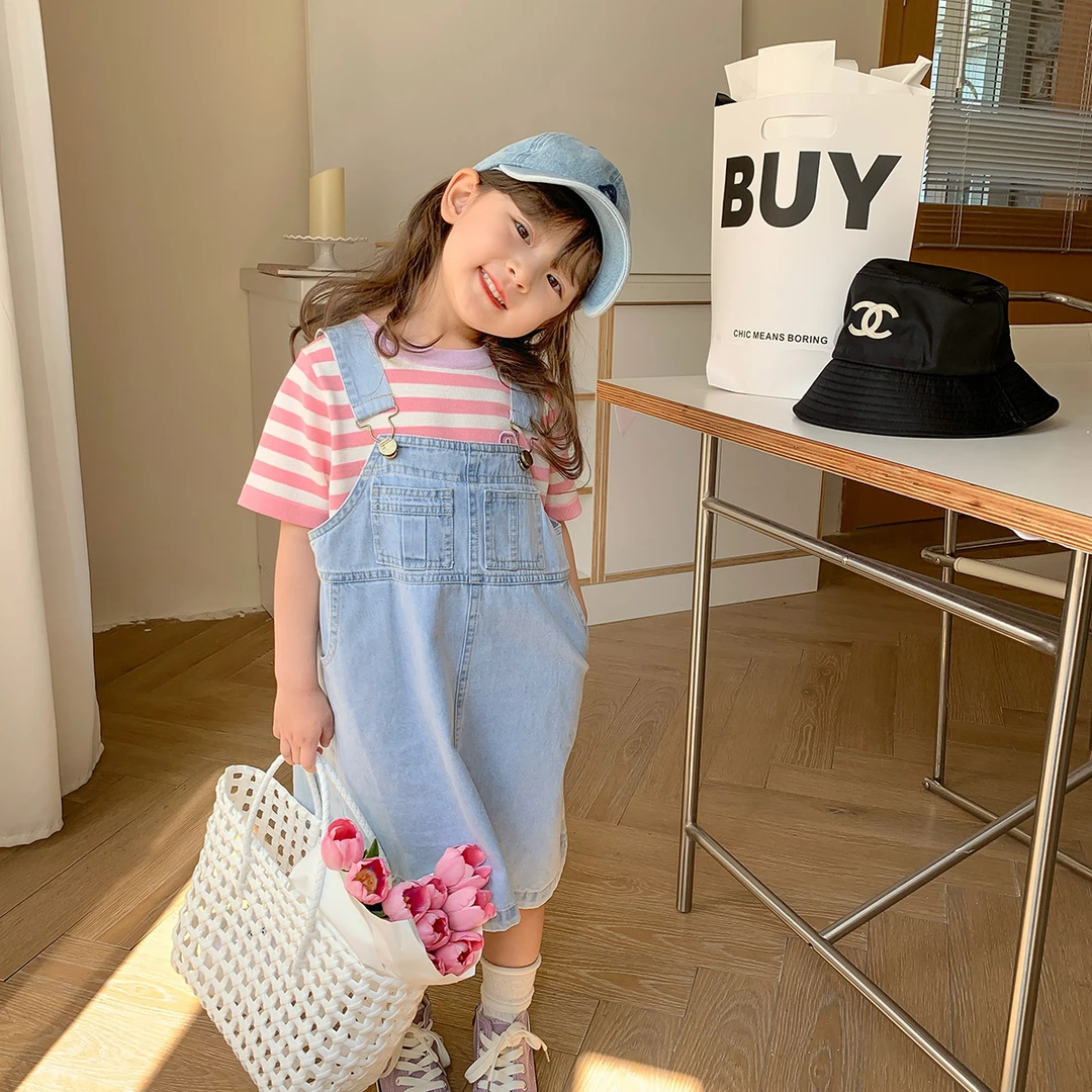 布丁哈鲁2023新款牛仔背带裙23CD0206