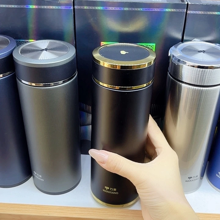 万象品牌保温杯H21JL-500ML黑金