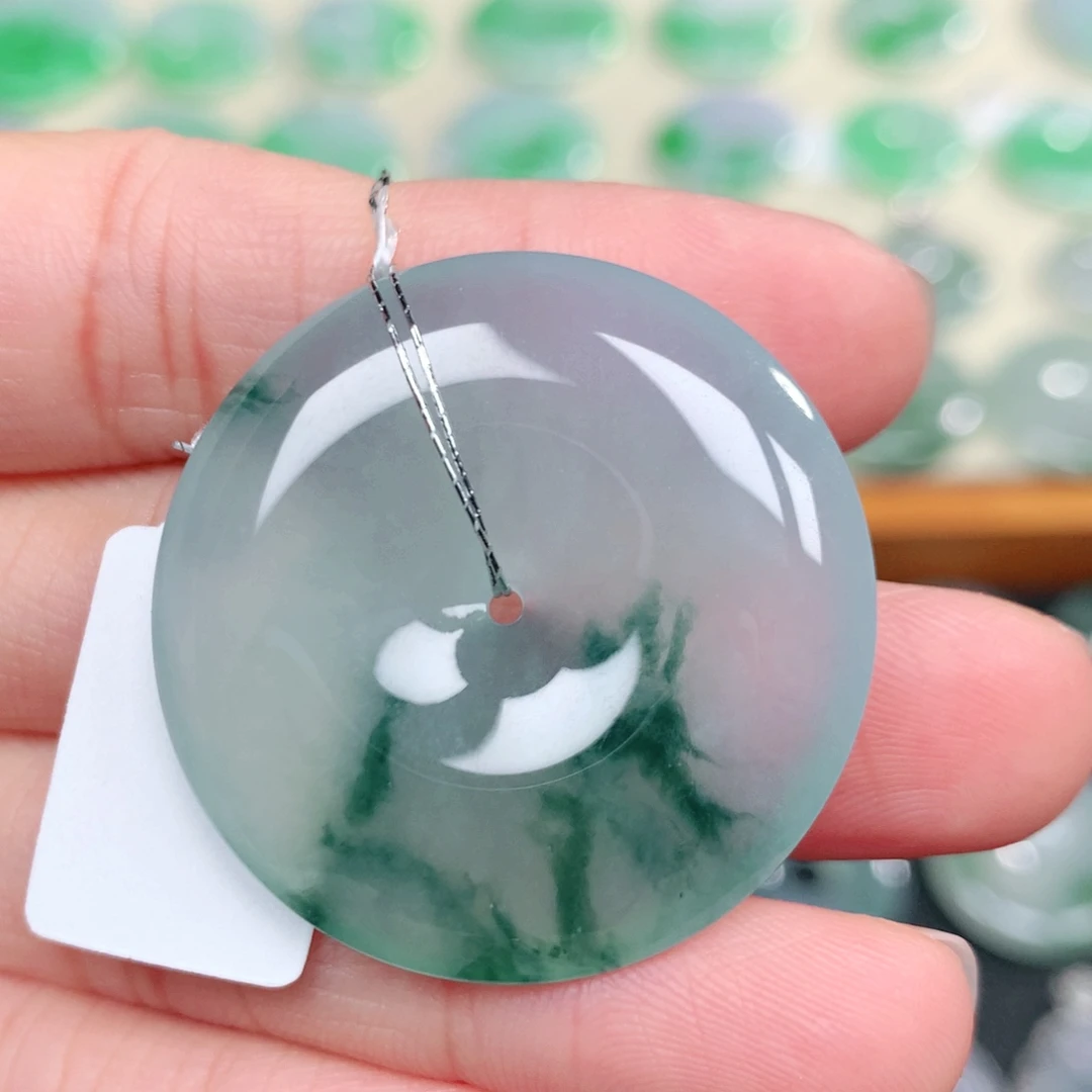 翡翠未镶嵌颈饰34.4-6.0