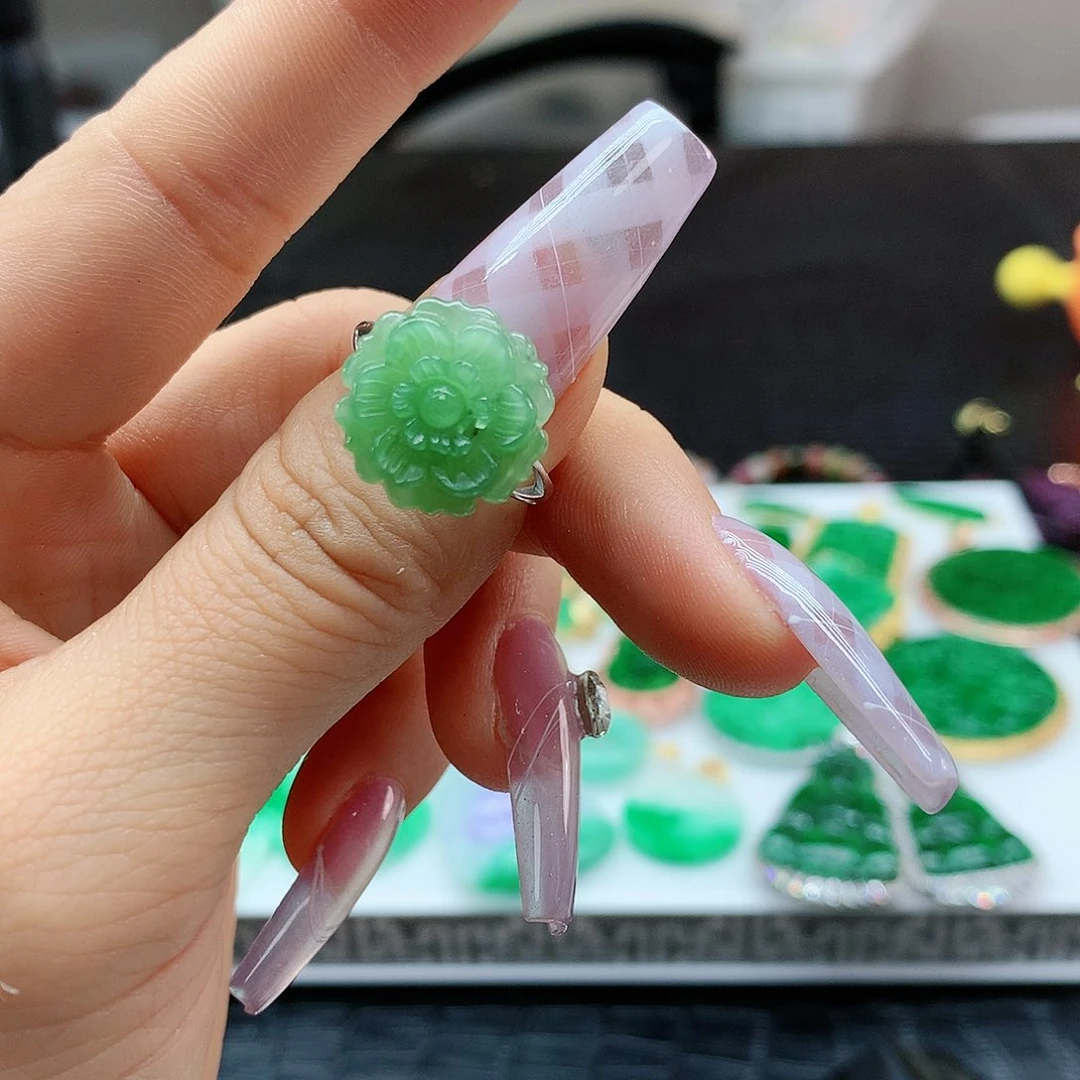 【闪购商品】和田玉戒指银S925镶嵌，