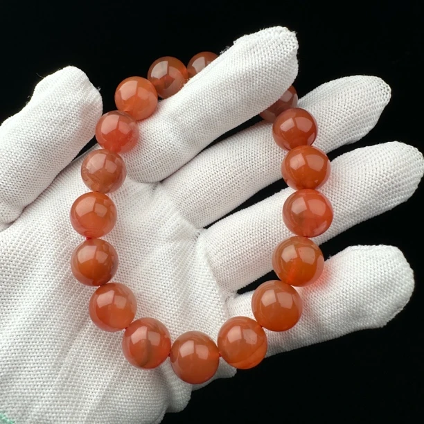 P2773【微瑕】天然南红 手串12+mm支持复检假一罚十