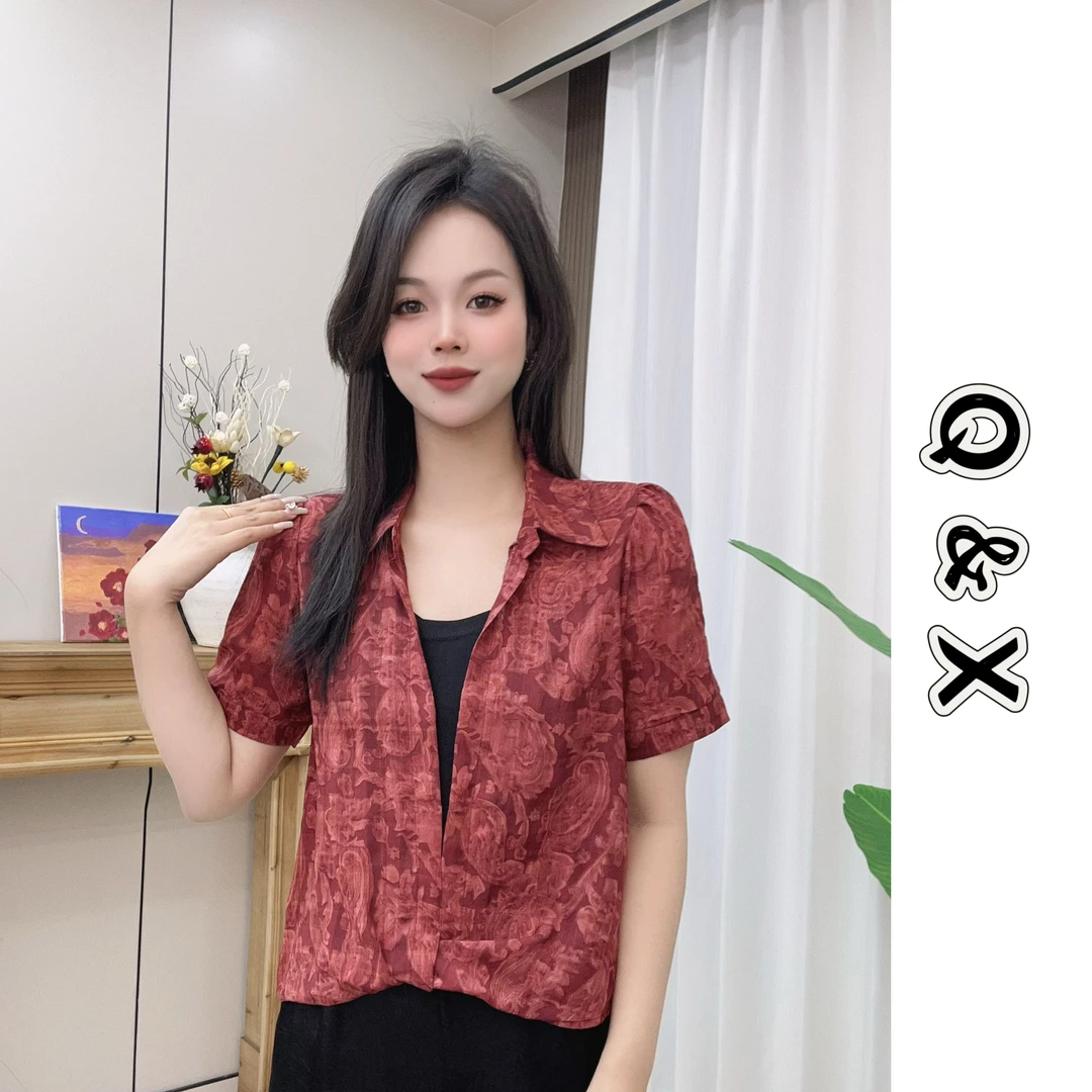 2025夏季半袖假两件百搭气质短袖上衣遮肉显瘦爆款衬衫女士衬衫