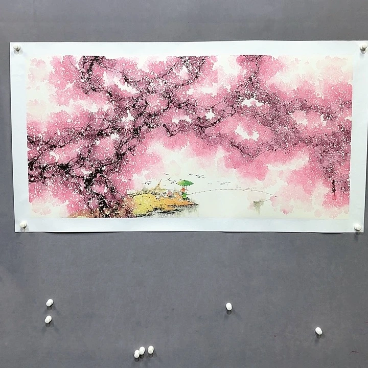 国画亲笔手绘放心去藏