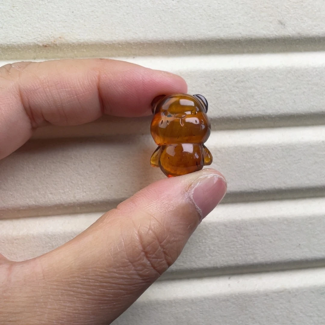 未镶嵌颈饰琥珀缅甸熊熊
