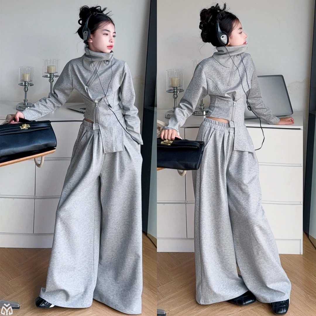 女童套装春秋2025新款韩版儿童休闲运动两件套女大童洋气时髦衣服