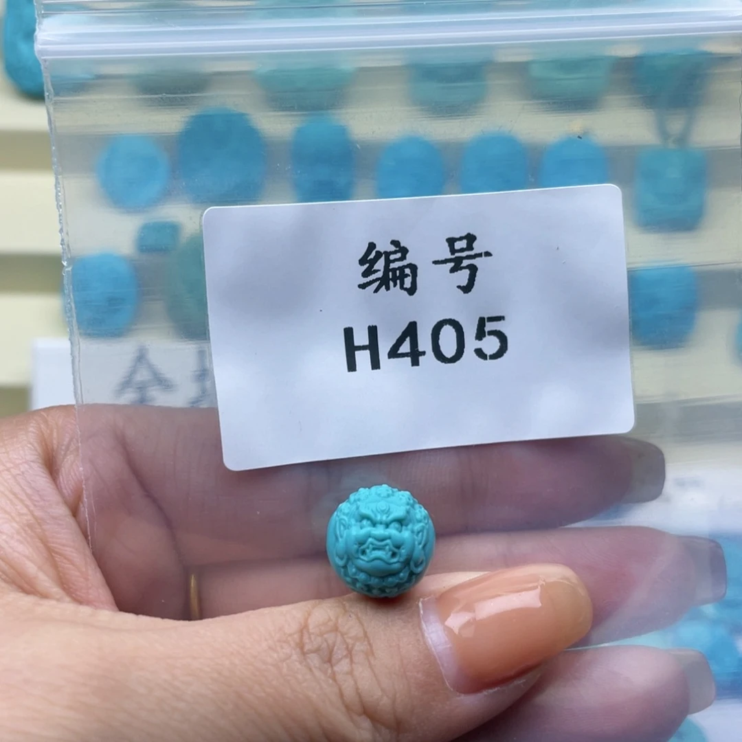 绿松石雕刻未镶嵌生***＂