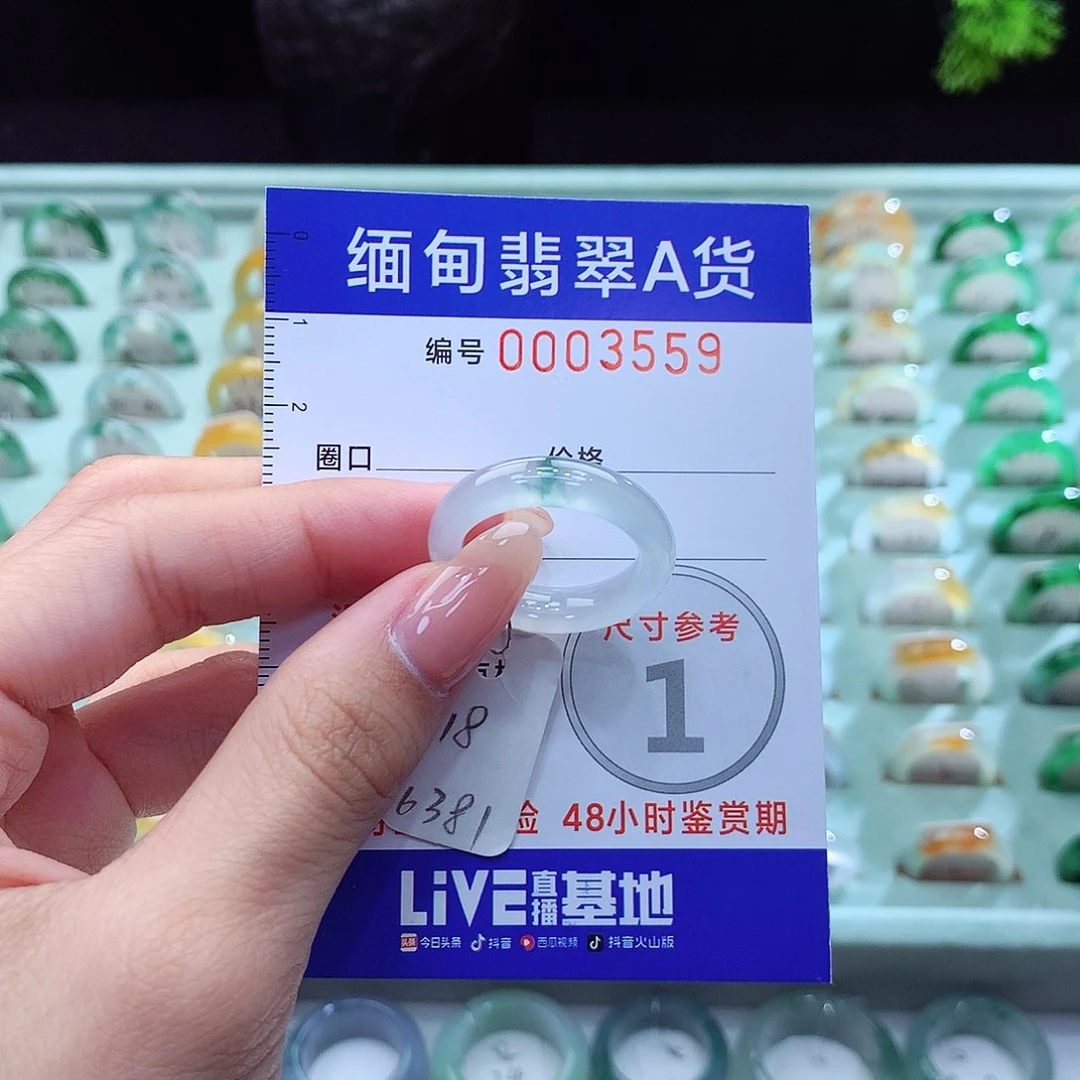 翡翠戒指未镶嵌18号