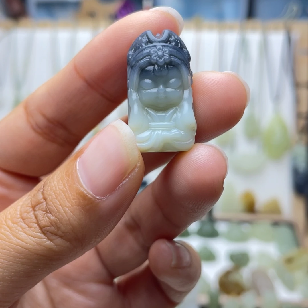 和田玉未镶嵌吊坠(不含链)