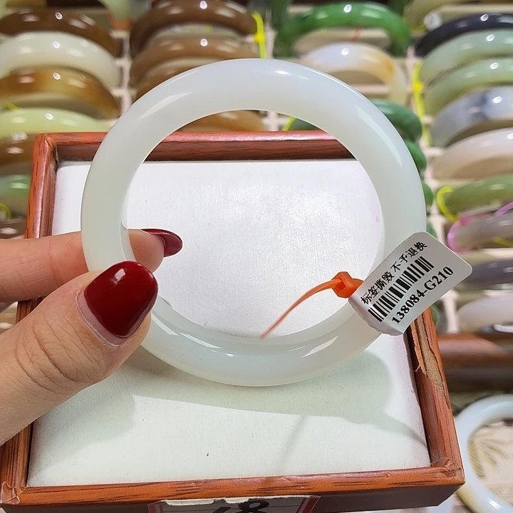 和田玉未镶嵌手镯链接24 56 57